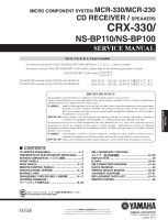 Yamaha CRX-330 - Service Manual